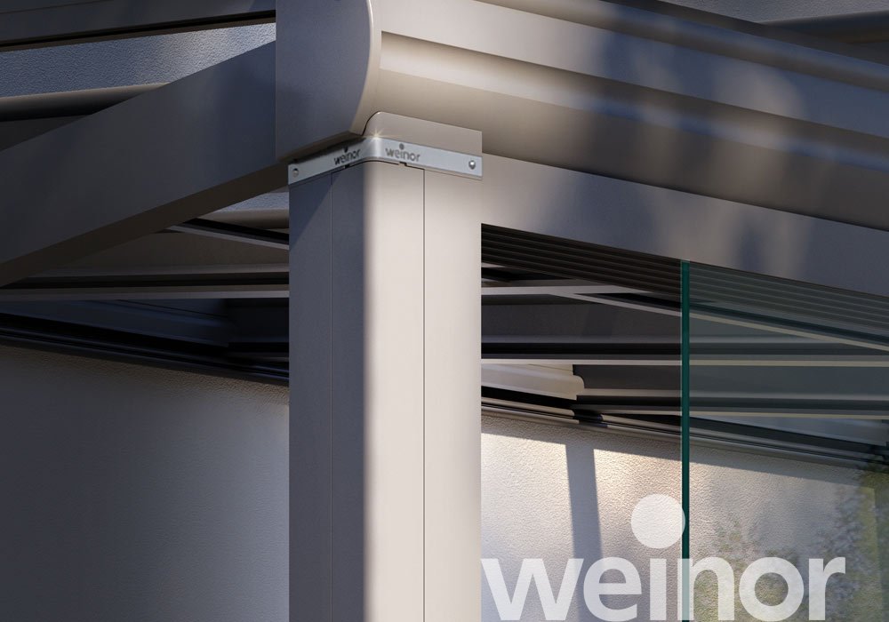 Glas-Terrassendach weinor Terrazza Originale Close up