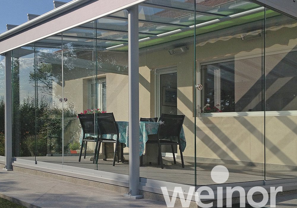 Glasoase® weinor Kalt-Wintergarten Untergesetzte Beschattung