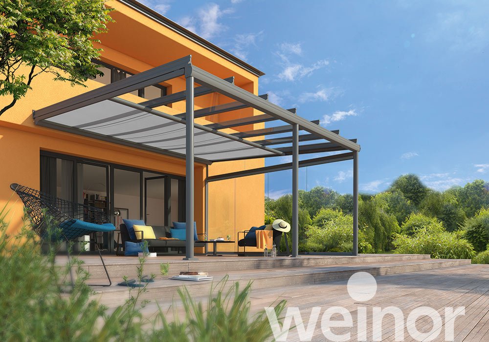 Glas-Terrassendach weinor Terrazza Originale ohne LED Beleuchtung, mit Sottezza