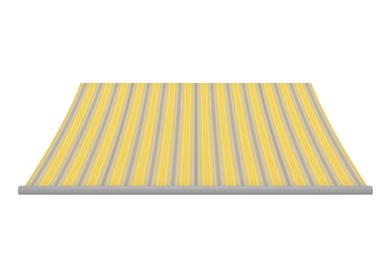 Markisentuch: lemon/silver (Dessin-Nr.: P | 8-100), Kollektion: modern basics blue®