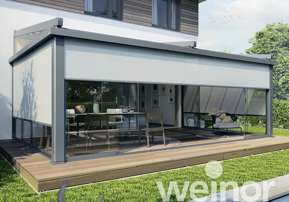 Pergola Markise weinor PergoTex II VertiPlus Modularität