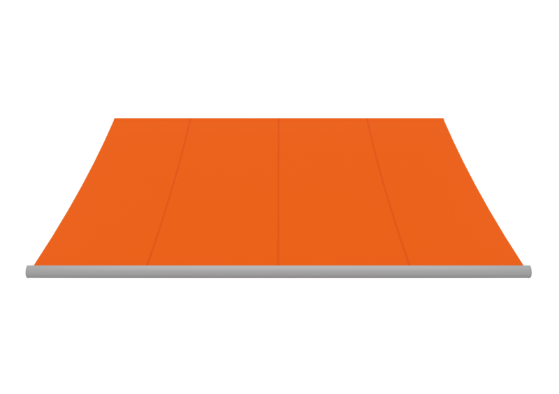 Markisentuch: orange-red (Dessin-Nr.: A | 3-837), Kollektion: hi hello! Markisentuch: orange-red (Dessin-Nr.: A | 3-837), Kollektion: hi hello!