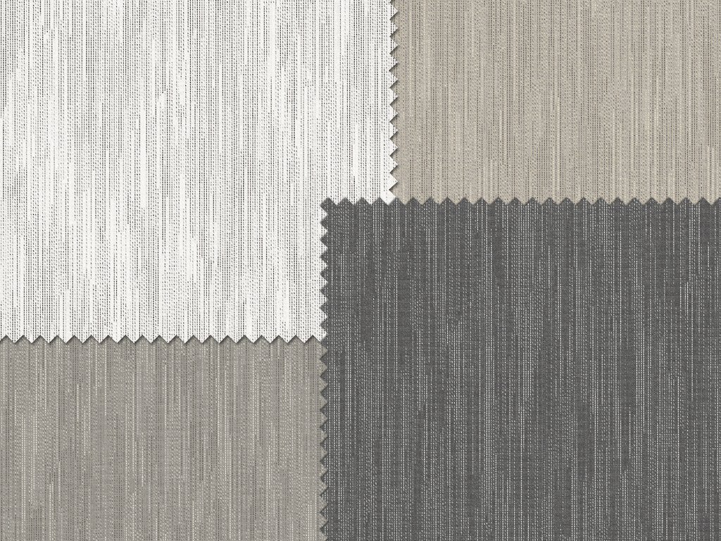 Textilien in verschiedenen Grautönen und einem weißen Quadrat, mit strukturierten Oberflächen. Textilien in verschiedenen Grautönen und einem weißen Quadrat, mit strukturierten Oberflächen.